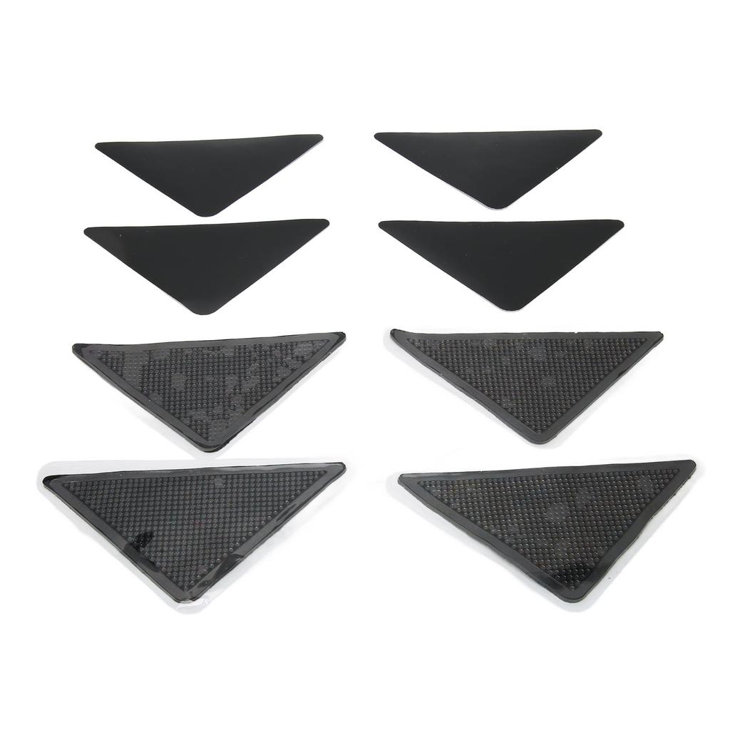 4Pcs Rug Gripper Triangle Shock Absorption Strong Grip Non Slip Carpet Tape for Ceramic Tiles