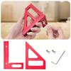 Carpenter Square- Woodworking Square Protractor Aluminum Miter Triangle Ruler 3D Multi Angle 45/90 Degree Layout Measuring Ruler
