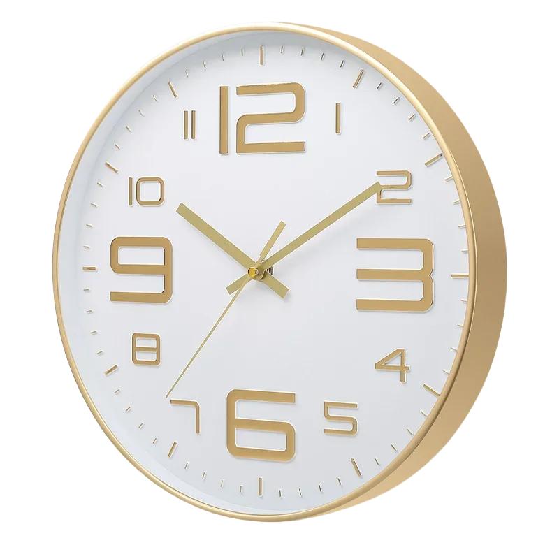 8 Inch Modern Decor Clock Non-Ticking Wall Clock Silent Round Wall Clock Quartz Clocks For Office School Bedroom Living Room