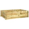 Day and Night - Day and Night Raised Flower Bed Impregnated Solid Pine Wood 150x100x40 Cm