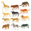 Product 12 Mini Animal World Model Doll Toy Static Ornament Vinyl Doll Forest Animal