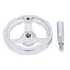 3 Spoke Hand Wheel with Revolving Handle Cast Iron Round Handwheel for Lathe Milling Grinding Machin