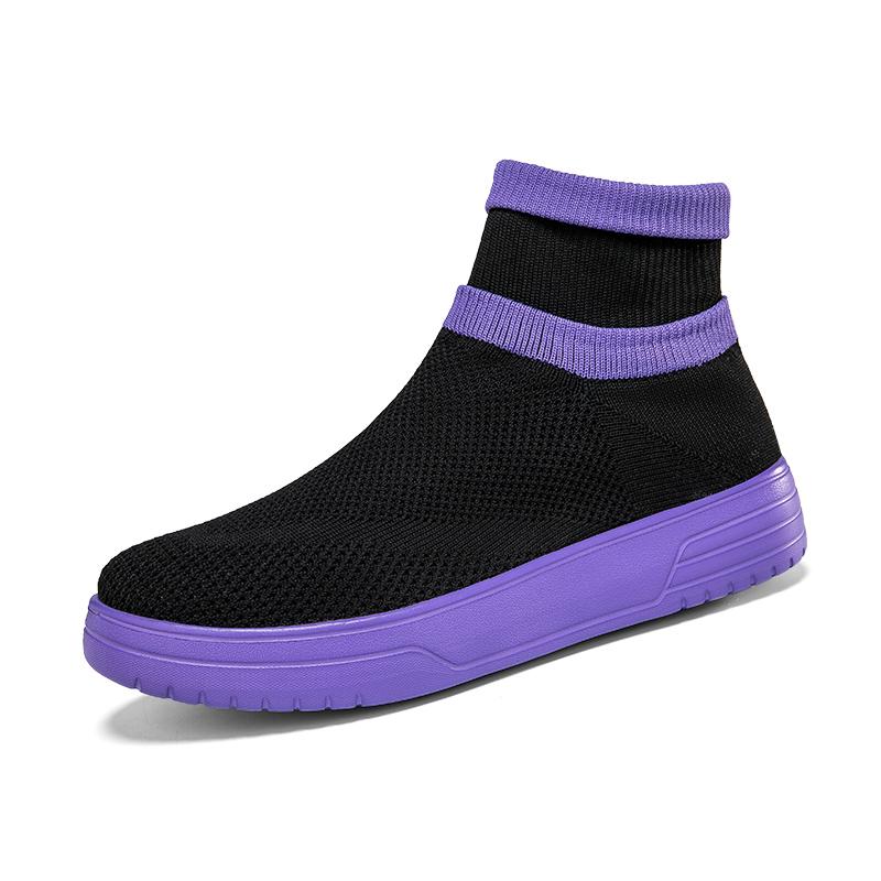 Shoe of Man Fashion Mesh Sock Shoes Outdoor Flat Bottom Anti-slip Breathable Casual Sports Vulcanized Shoes Zapatos Casuales