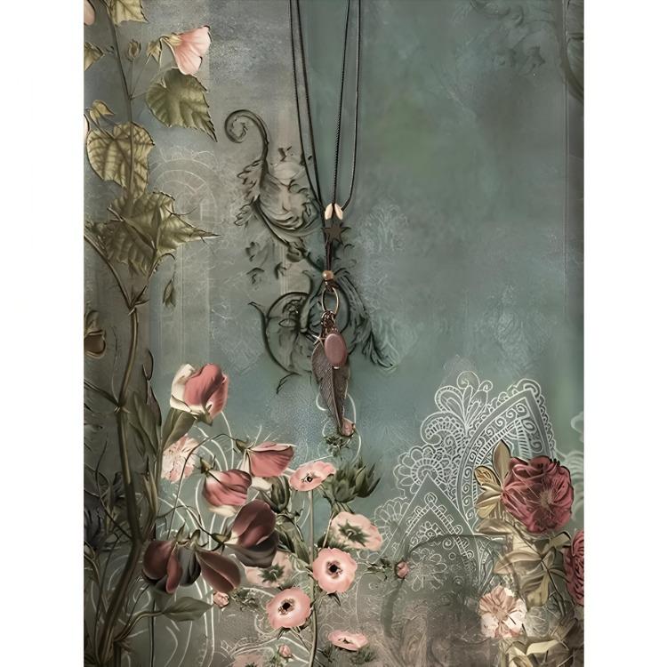 Plus Size Women Casual Comfortable Top Relaxed Fit Short Sleeve Floral Print Vibrant Pattern T-Shirt Spring Summer Outings