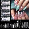 Nail Art 3D Rhombus Almond Nail Ballet Nail Nail Nail Wearing Nail Irregular Nail Art