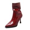High Heels Women's Ankle Boots Sexy Pointed Toe Shoes Winter Designer High Heels  New Style Hot Selling Fashion New Trend
