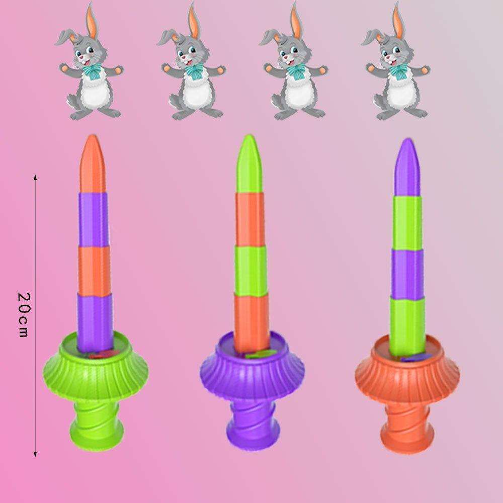 Gravity 3D Printing Telescopic Toy Carrot 3D Carrot Gravity Toys  Friends Birthday Gifts