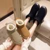 Fleece Snow Boots Women Wear Thick-soled Winter New Fur Integrated Short Boots Thickened Non-slip Cotton Shoes
