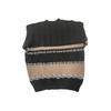 Women Fashion Wild Sweater Stripe Patchwork V-Neck Long Sleeve Oversized Knitted Tops Autumn Winter Casual Loose Pullovers