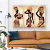 African Black Woman Canvas Painting Ethnic Art Poster for Living Room Decoration Home Wall Decor Decorative Paintings Picture