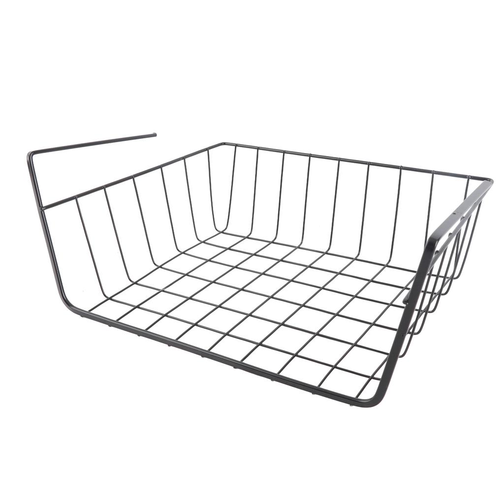 Under Shelf Storage Basket Multipurpose All Metal Under Shelf Wire Basket for Kitchen Office Pantry Desk Bookshelf