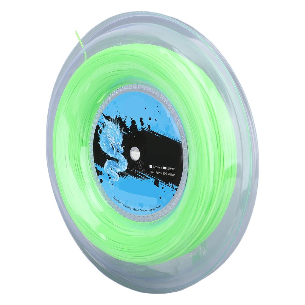 Tennis String Polyester 200m Reel Tennis Racket String for Training Fluorescent Green