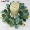 American Spring Simulation Wreath Candle Wreath Eucalyptus Wreath Eucalyptus Leaf Wreath Dining Table Candlestick Wreath