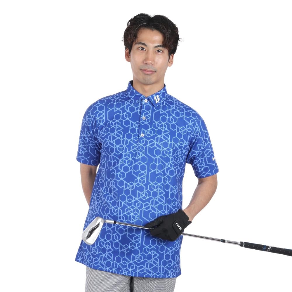 [Bridgestone Golf] Golf Shirt, Short Sleeve Shirt AGM03A, Men's BL