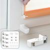1 Set Curtain Fitting Clamp Rustproof No Drilling Required Easy Installation Clamp Support Pleated Blind Attachment Replacement Parts