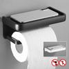 Toilet Paper Holder Multifunction Bathroom Storage Shelf Roll Paper Holder Wall Mount WC Paper Phone Holder Shelf Towel Roll Shelf Accessories
