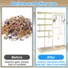 5-Tiers Earring Display Holder Stand Metal Necklace Bracelet Anklet Stud Earring Jewelry Storage Organizer Wooden Base Stand
