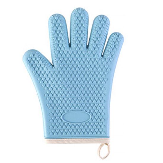 1Pc Baking Glove Ultra-thick Heat-Resistant Reusable Non-slip Texture Easy To Clean Anti-scald Silicone High-Temperature Resistant Oven Baking