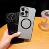 For Iphone 15 14 13 12 Pro Max 11 Carbon Fibre Pattern Tpu Soft For Magsafe Magnetic Wireless Charge Shockproof Lens Protection Case Cover