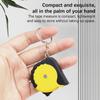 Small Soft Steel Ruler 1M Multipurpose Measure Tape With Keychain Portable Mini Gift Metric Inch Double Scale Tape Measure