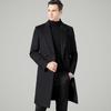 Pure Woolen Coat Men's Mid-length Autumn and Winter Double-breasted Double-sided Cashmere Coat Suit Collar Woolen Windbreaker