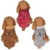 Padded Thickening Imitation Deer Leather Jacket Dog Costumes Pet Clothes