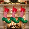 Decorative Elf Christmas Stocking Gift Bag Hanging Christmas Stocking Ornaments Kids