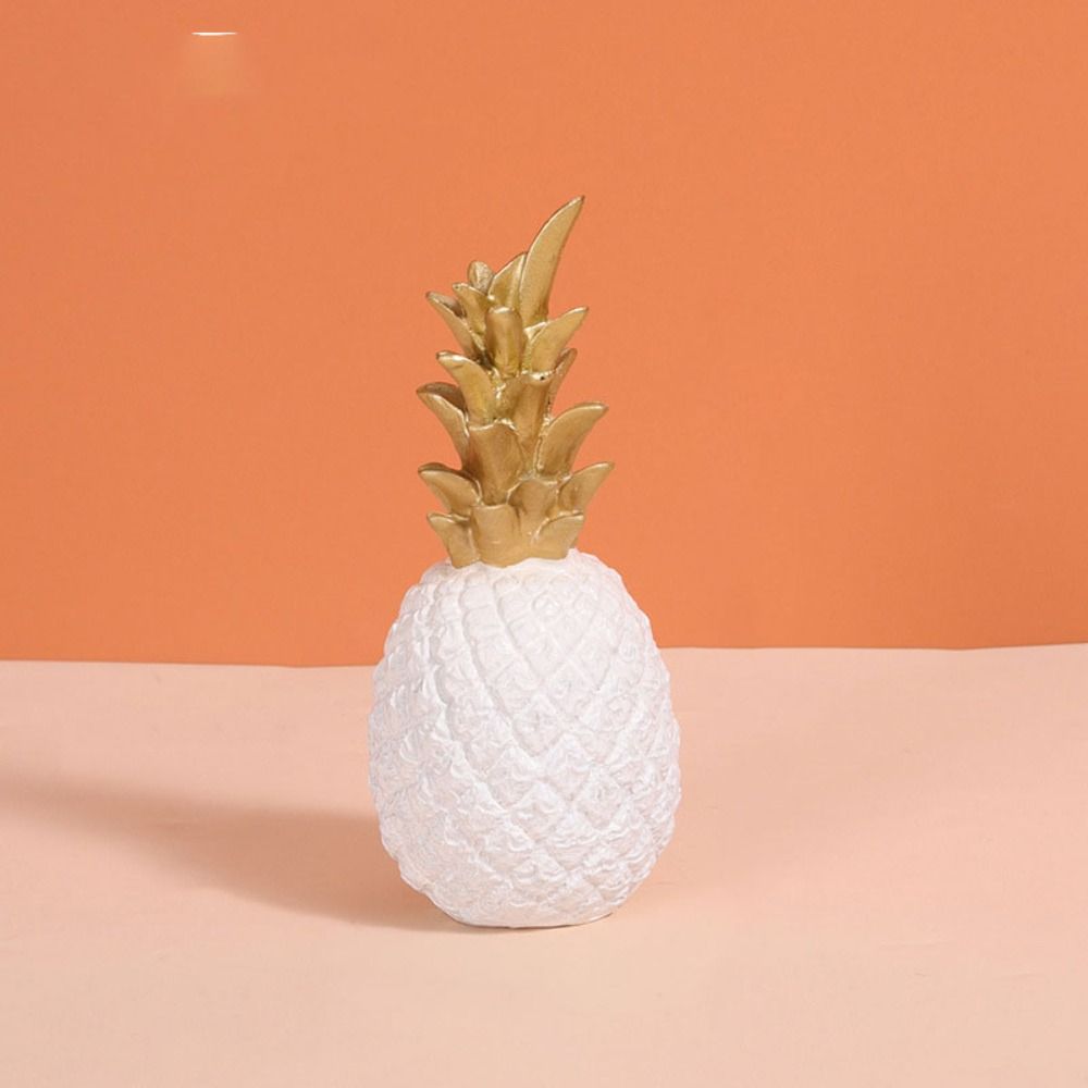 White/Black/Gold Resin Crafts Pineapple Pineapple Craft Ornaments Home Decoration Ornaments  Office