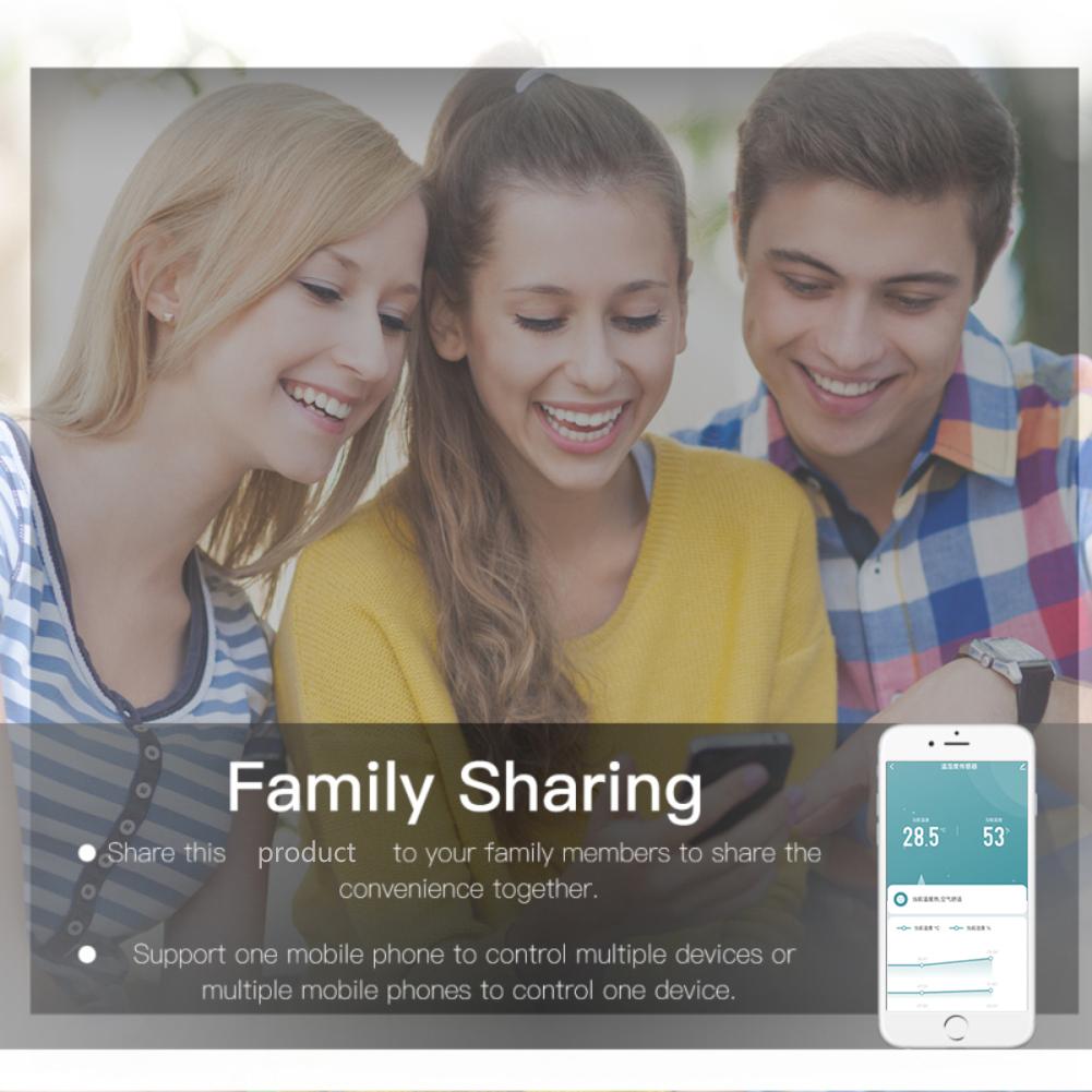 Tuya Wifi Smart Temperature Humidity Sensor Indoor Hygrometer App Remote Monitor Works With Alexa Google Home