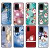 Black Tpu Case For Samsung Galaxy S20 /S20 PLUS/S20 ultra/S20+ /S20FE Back Cover Christmas New Year