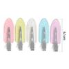 Hairdressing No Mark Candy Color Seamless Hair Clips No Bend Barrettes Bang Clip No Crease Hairpin