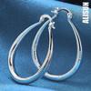 925 Sterling Silver U-shaped Piercing Earrings Fashionable Wedding Jewelry