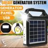 3000mAh 2400mAh Portable 6V Rechargeable Solar Panel Power Storage Generator System USB Charger With Lamp Lighting Home Solar Energy System Kit