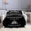 Satanic Gothic Witchcraft Blanket Ouija Board with Hands Occultism Flannel   Soft Four Seasons Portable Camping