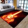 3D Printing Flame Pattern Bedroom Carpet Nordic Abstract Bedroom Coffee Table Floor Mat L