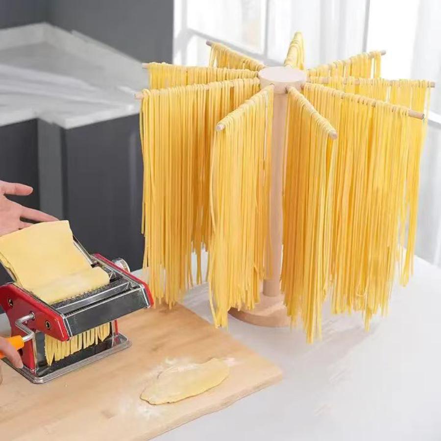 New Pasta Drying Rack Wooden Spaghetti Dryer Stand Noodles Drying Holder Hanging Racks Cooking Pasta Tools Kitchen Gadgets