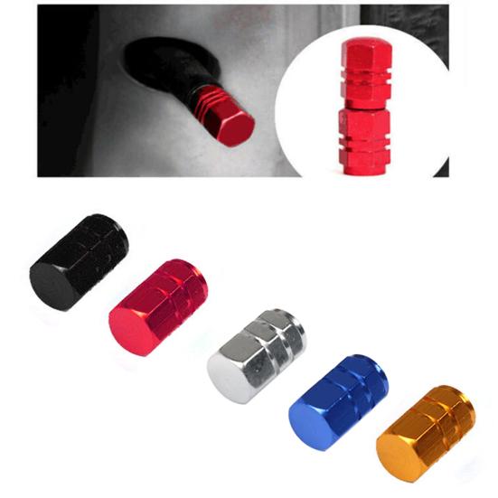 4Pcs Truck Car Bike Aluminum Tire Wheel Rims Stem Air Valve Caps Tyre