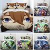 Anime Genshin Impact Game Bedding Set Boys Girls Twin Queen Size Duvet Cover Pillowcase Bed Kids Adult Home Textileextile