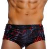 Camo Men's Swim Briefs Sexy Bikini Swimsuit Solid Swimwear with Pouch