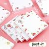 80 Pcs/pack Kawaii Animals and Fruits Sticky Notes Memo Pad To Do List Cute Journaling Supplies Planner Sticker Deco