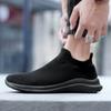 Fashion Black Sock Soft Shoes Men Women Sneakers Size 45 Sport Lightweight Comfortable Sneakers Fashion Slip On Flats Shoes Male Loafers