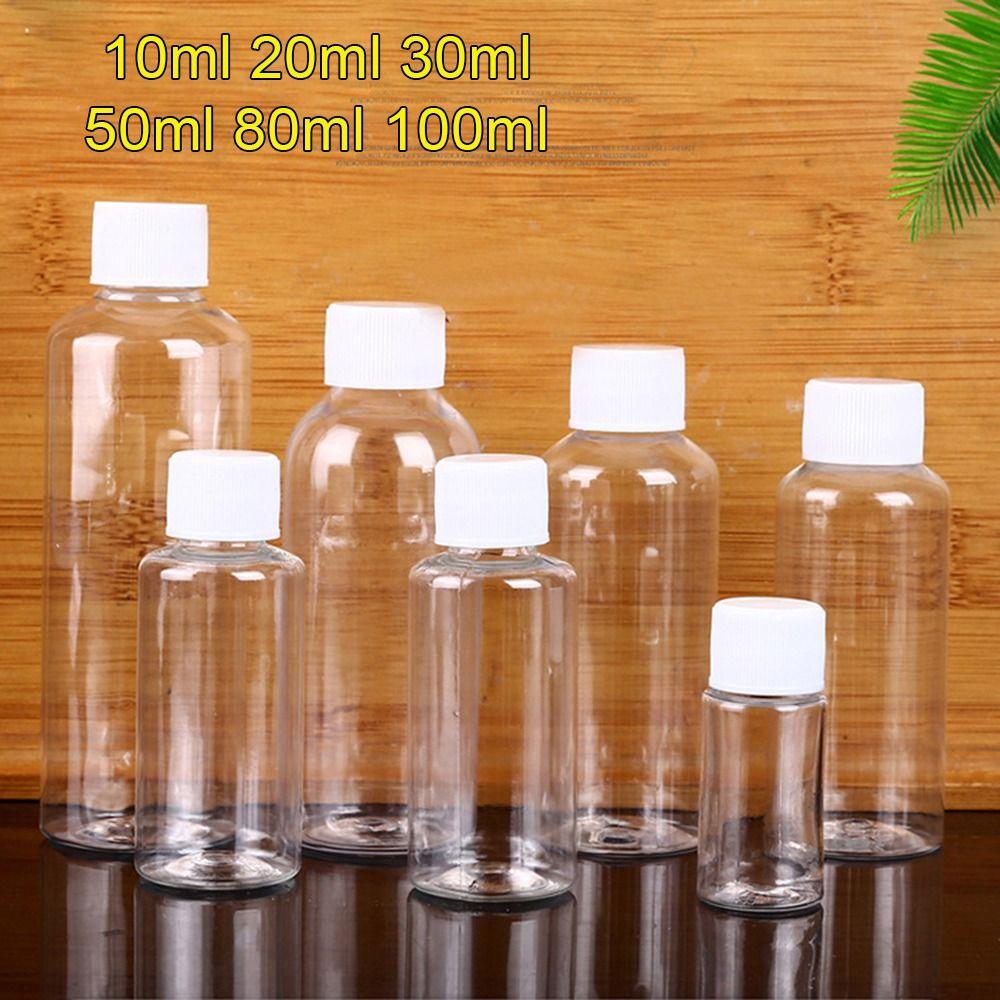 10Pcs Plastic PET Cosmetics Containers Travel Bottle Lotion Container Shampoo Liquid Powder
