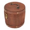 Vintage Wooden Canister with Metal Latch for Tea Coffee Nuts and Spices