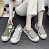 Summer Thick Sole Elevated Sandals Women's Bag Head 2024 New Hollow Breathable Leisure Retro Women's Single Shoes