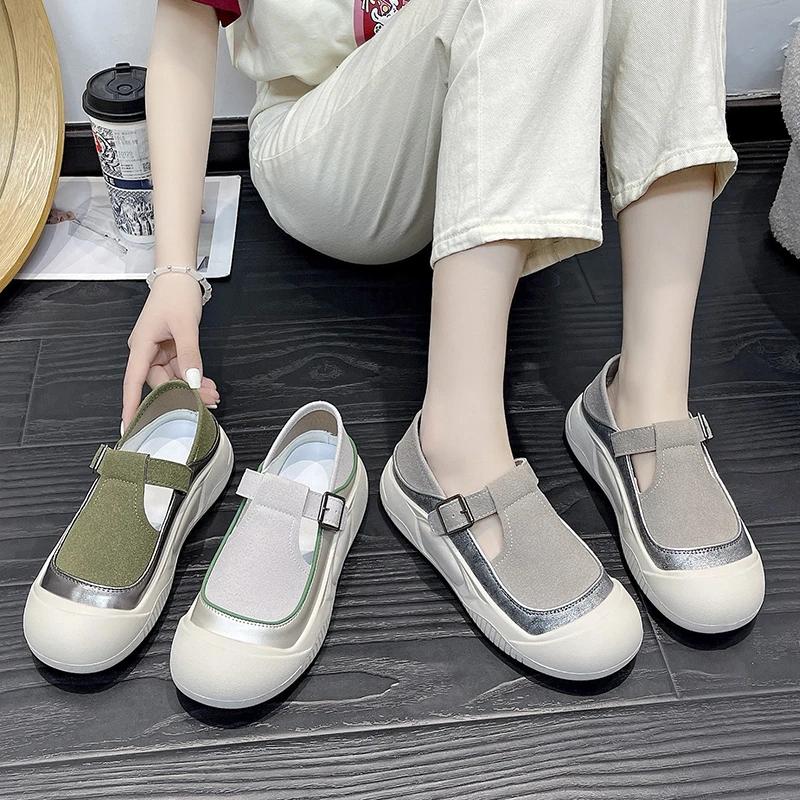 Summer Thick Sole Elevated Sandals Women's Bag Head 2024 New Hollow Breathable Leisure Retro Women's Single Shoes