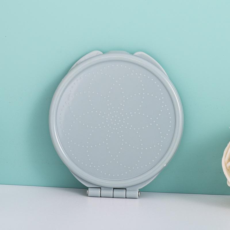 Compact Double-Sided Folding Makeup Mirror | Handheld, Portable, and Customizable