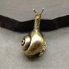Solid Brass Snail Small Ornaments Tea Pet Ceremony Vintage Copper Simulation Animal Toy Figurines Miniatures Home Decorations
