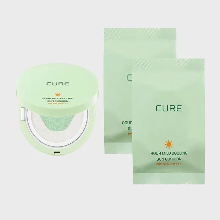 [Kim Jungmoon Aloe] Cure Aqua Mild Sun Cushion Season 3 Main Product + 2 Refills
