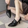 Fashion High Heels Women's Shoes Office Pumps On Heeled Pointed Toe Ladies Stilito Chic Point Shoe Quick Delivery Stylish Summer 2025 39