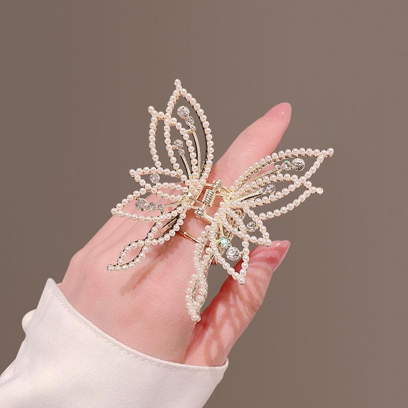 Elegant Metal Butterfly Hairpin with Tassel Pendant for Women, 2025 New Style